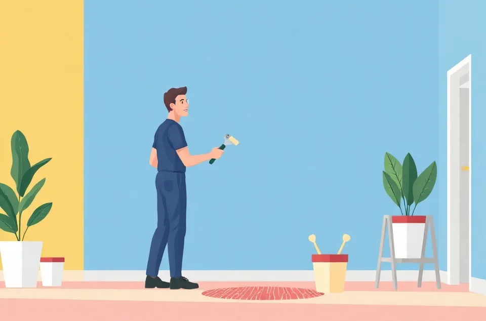 Intérieur rénové après travaux de peinture à Bondoufle